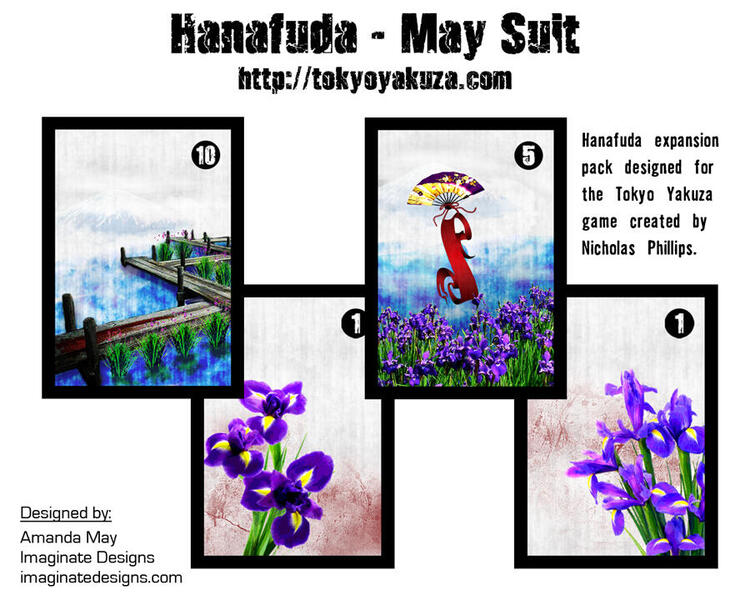 Untitled May suit Hanafuda cards for tabletop game Tokyo Yakuza